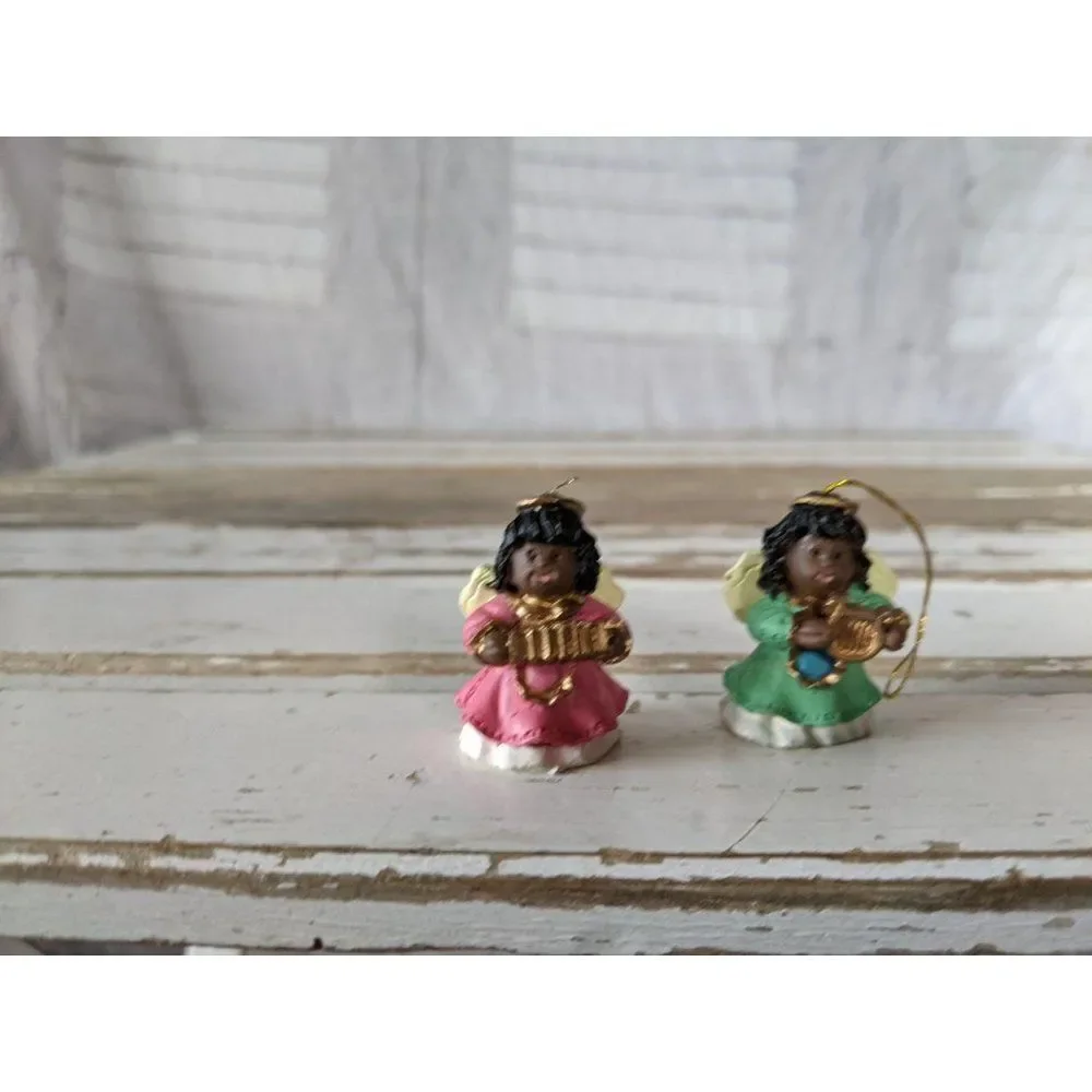 Mini cherub angel Christmas‎ holiday Hanging tree o